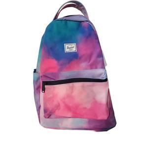 NWT Hershel Nova MidVolume Cloudburst Neon Backpack RARE Pink/blue/purple Tiedye